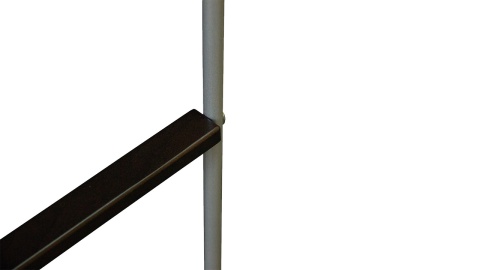 Вешалка Костюмная Верисия Венге/Металлик (Ш-450 мм x В-1050 мм x Г-230 мм)