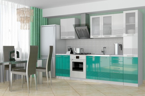 Кухонный Гарнитур МДФ София 3D с Пеналом 2200 мм