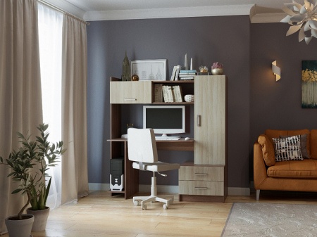 Компьютерный Стол Стайл №7 (Ш-1534 x Г-570 x В-1600 мм)/Разные Цвета