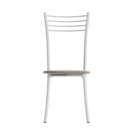 Комплект стульев Кассия (4 шт), белый велюр бежевый