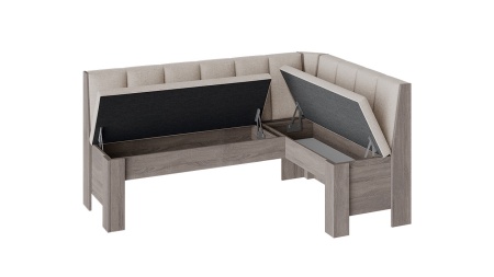 Обеденная группа «Гонконг» №1 (Дуб Сонома трюфель/Рогожка Бежевая)