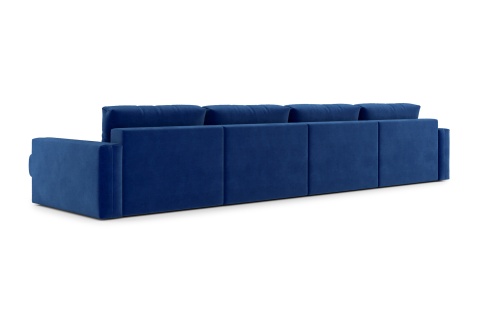 Диван п-образный тик-так Монарх М2О2 темно-синий