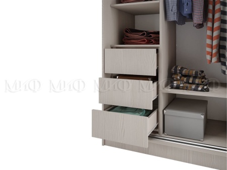 Шкаф-Купе Тринити-6 (Ш-2000 мм x В-2244 мм x Г-600 мм)/Разные Цвета