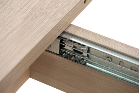 Стол раздвижной с овальной крышкой выбеленная береза / шимо светлый