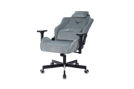 Кресло игровое Бюрократ Knight N1 серо-голубое