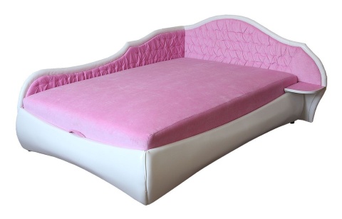 Кровать Тахта Угловая Моника с Ящиком для Хранения и Матрасом/Разные Цвета и Размеры 900/1200/1400/1600 мм