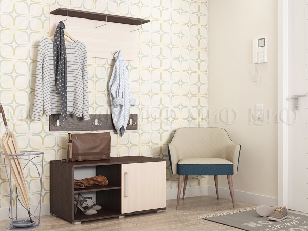 Прихожая Бостон (Ш-900 мм x В-2120 мм x Г-470 мм)